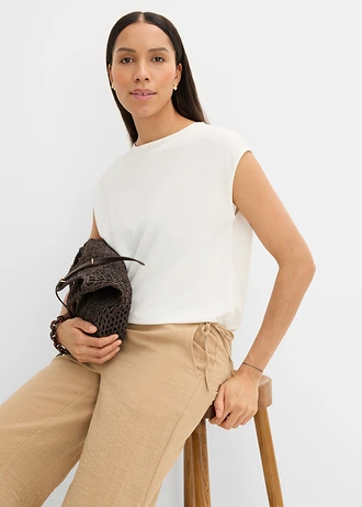 T-shirt oversize doux • écru • Boutique bonprix