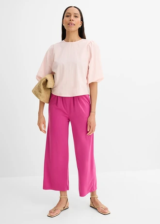 Dzsörzé nadrág puha viszkózból • fukszia pink • bonprix áruház