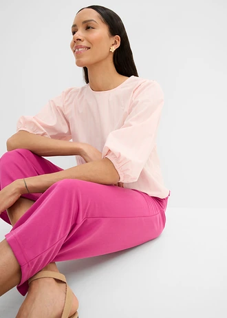 Žerzejové kalhoty z měkké viskózové směsi • fuchsiově pink • bonprix obchod