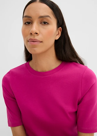 T-shirt 100% coton • rose/fuchsia • Boutique bonprix