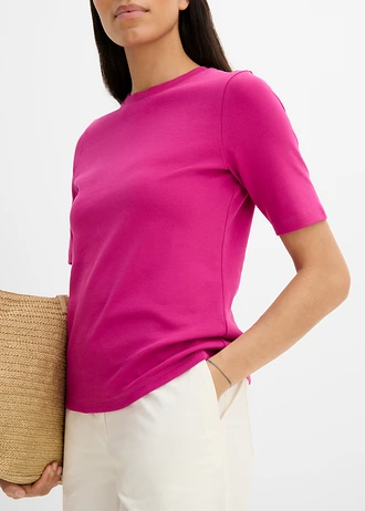 T-shirt van puur biologisch katoen • fuchsiapink • bonprix online shop