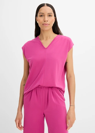 T-shirt en piqué de viscose • rose/fuchsia • Boutique bonprix