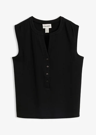 Top 100% coton • noir • Boutique bonprix