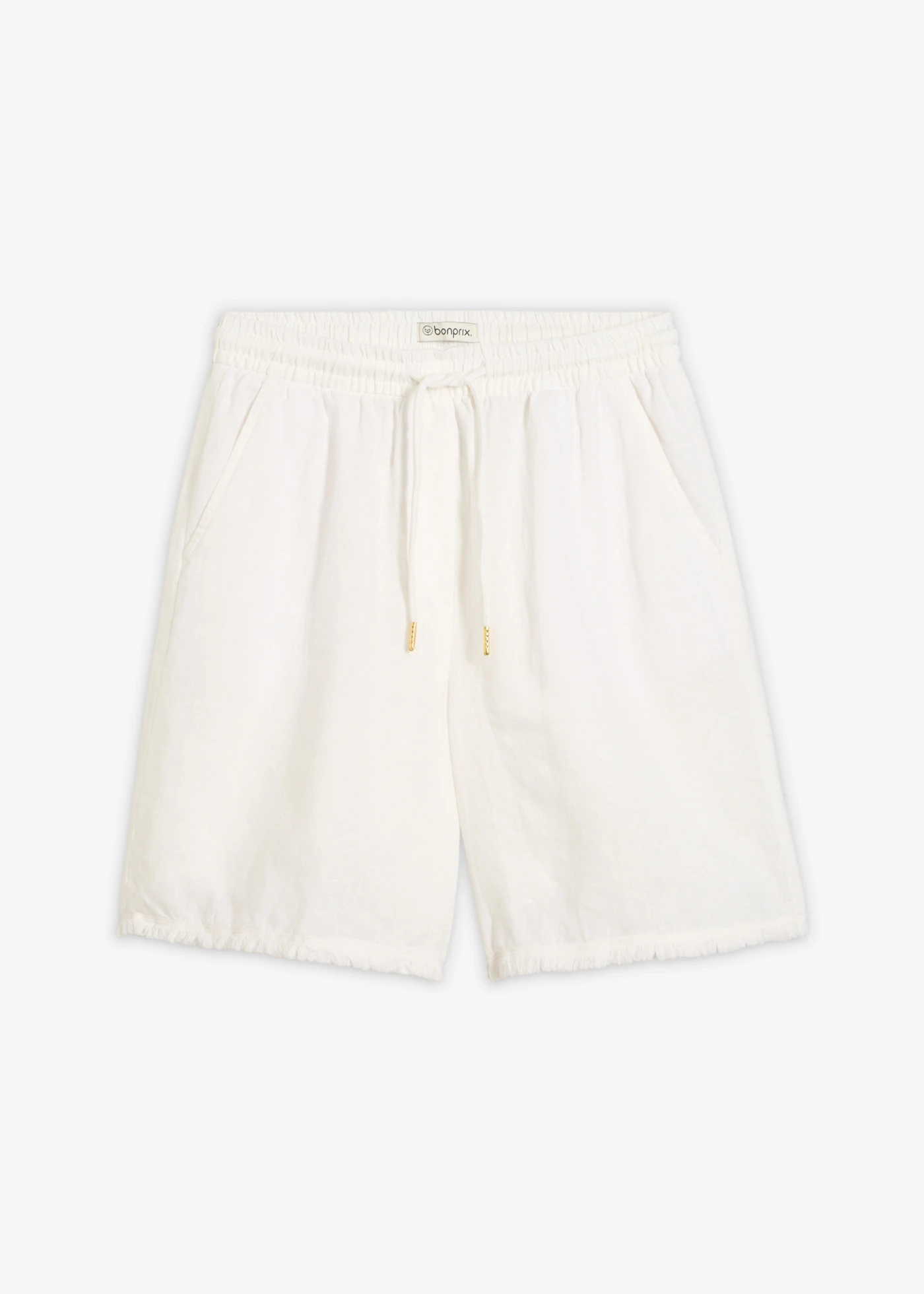 Bermuda 100% lin • ecru • Boutique bonprix