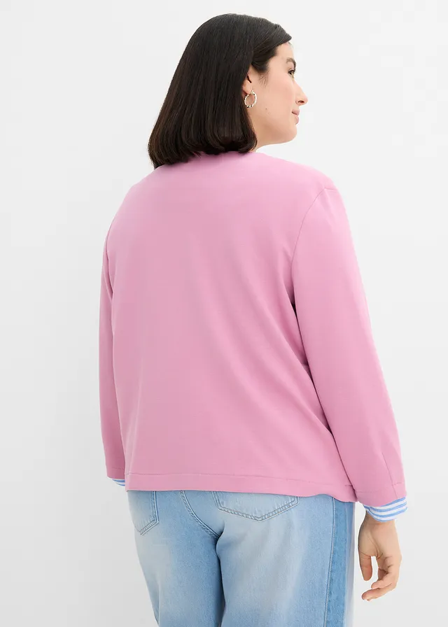 Veste sweat douce, Couleur: mauve