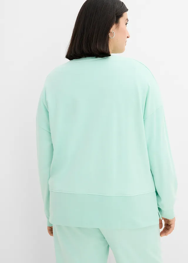 Sweat-shirt oversize, Couleur: menthe clair