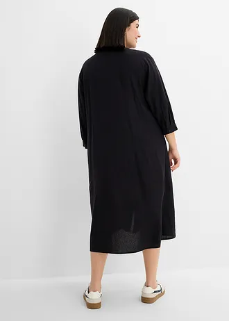 Robe midi, Couleur: noir