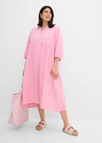 Tuniekjurk van zacht mousseline, Kleur: roze