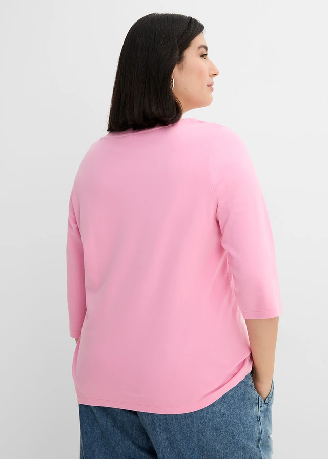 T-shirt épais 100% coton, Couleur: rose