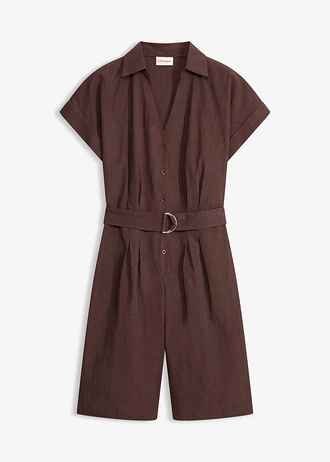 Combishort avec ceinture à nouer