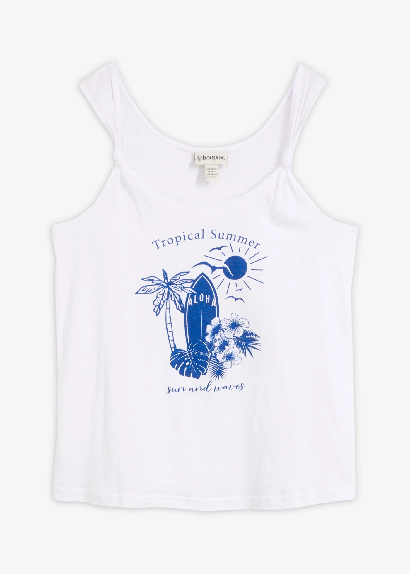Top 100% coton • blanc imprimé • Boutique bonprix