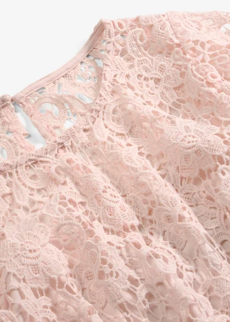 Robe à dentelle • rose nacré • Boutique bonprix