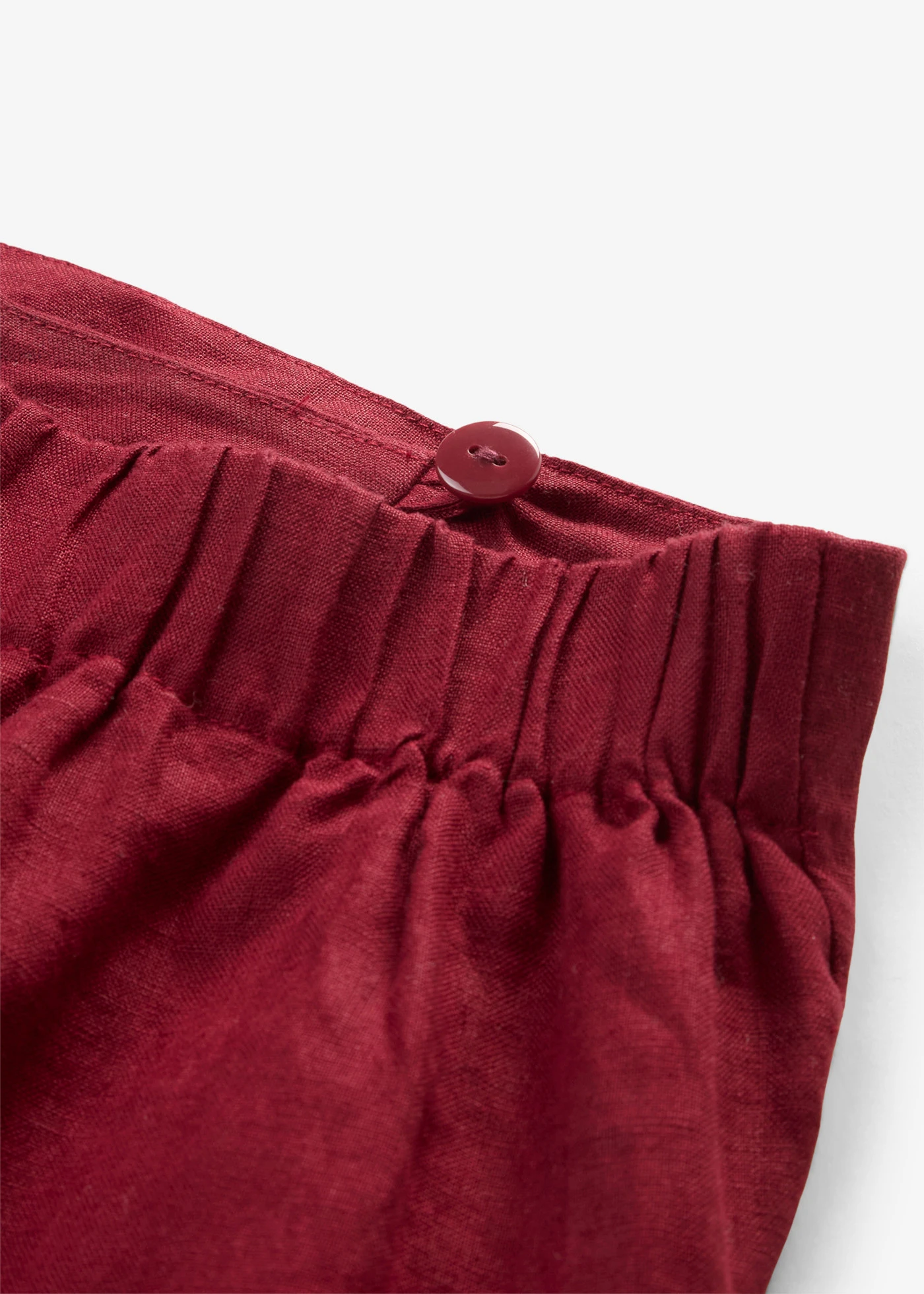 Jupe midi 100 % lin • rouge rubis • Boutique bonprix