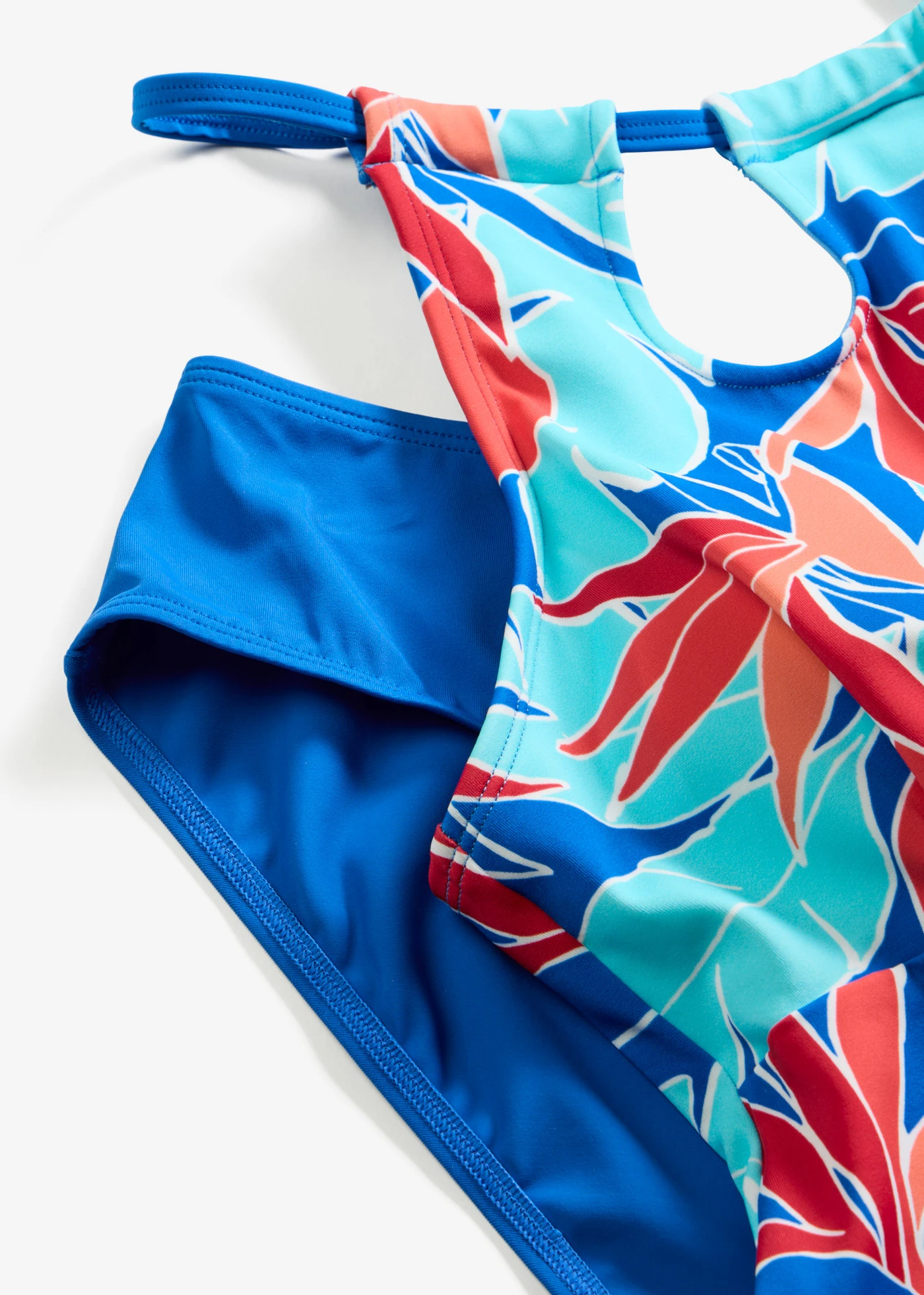 Tankini (ens. 2 pces) • bleu floral • Boutique bonprix