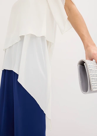 Blouse met puntjes in layerlook • wolwit • bonprix online shop