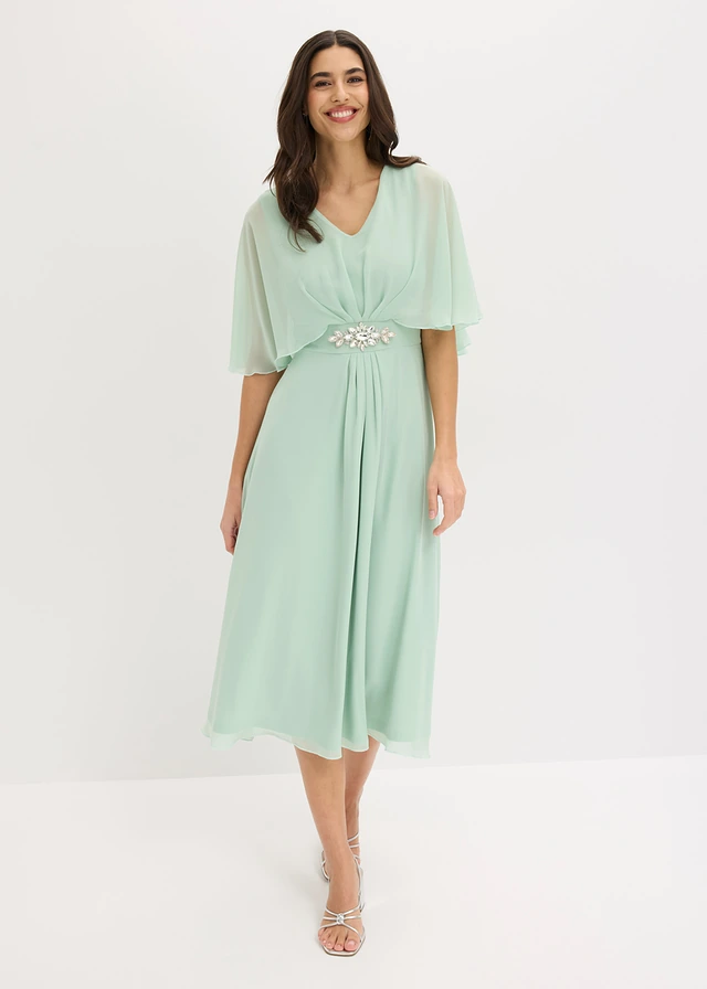 Robe en mousseline avec strass • menthe cristal • product-page.page-title-suffix