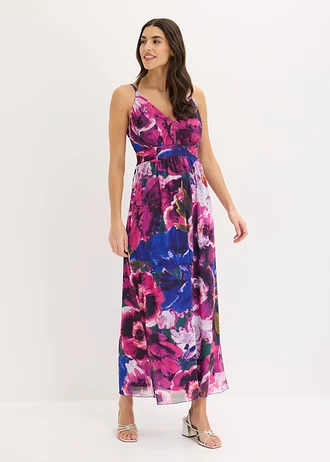 Robe à bretelles en mesh • violet floral • Boutique bonprix