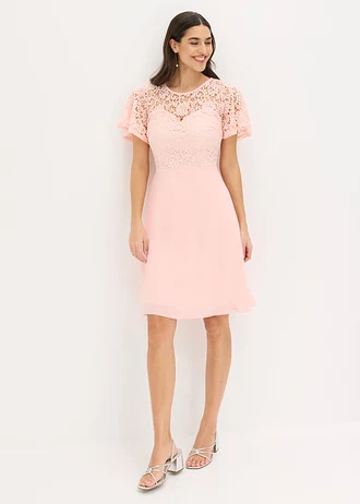 Robe à dentelle • rose nacré • Boutique bonprix