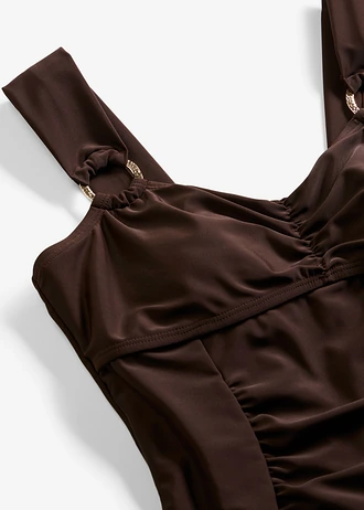 Licht corrigerend badpak • donkerbruin • bonprix online shop