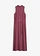Maxi jurk in een soepele viscose-mix, Kleur: esdoornrood-roze gestipt