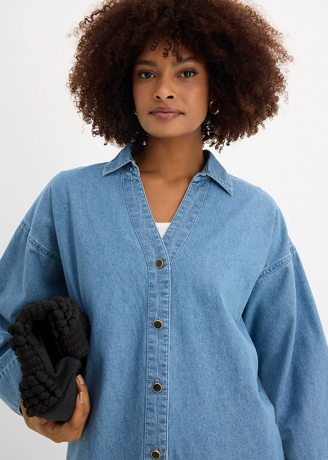 Spijkerblouse van biologisch katoen • lichtblauw denim • product-page.page-title-suffix