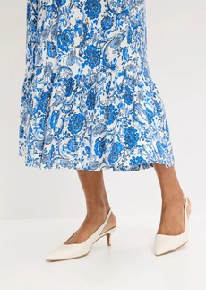 Jersey jurk van een zachte viscosemix • wit-blauw gebloemd • bonprix online shop