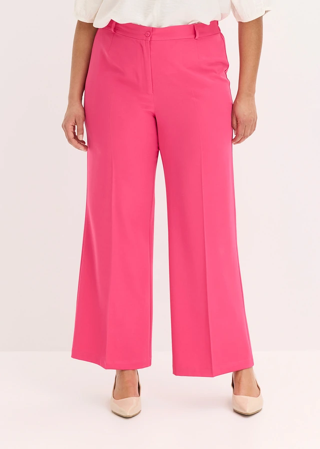 Marlene Dietrich broek met comfortband, Kleur: pinklady
