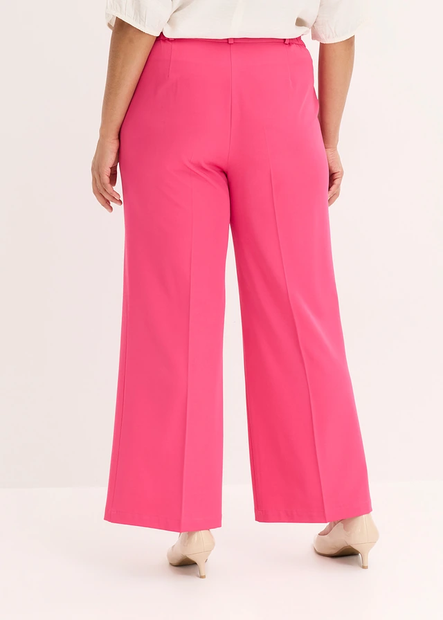 Marlene Dietrich broek met comfortband, Kleur: pinklady
