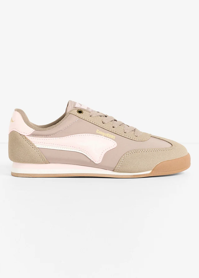 Sneakers rétro Kangaroos, Couleur: taupe-vieux rose