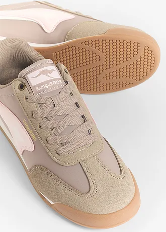 Nízke tenisky Kangaroos, Retrolook • hnedosivá-staroružová • obchod bonprix