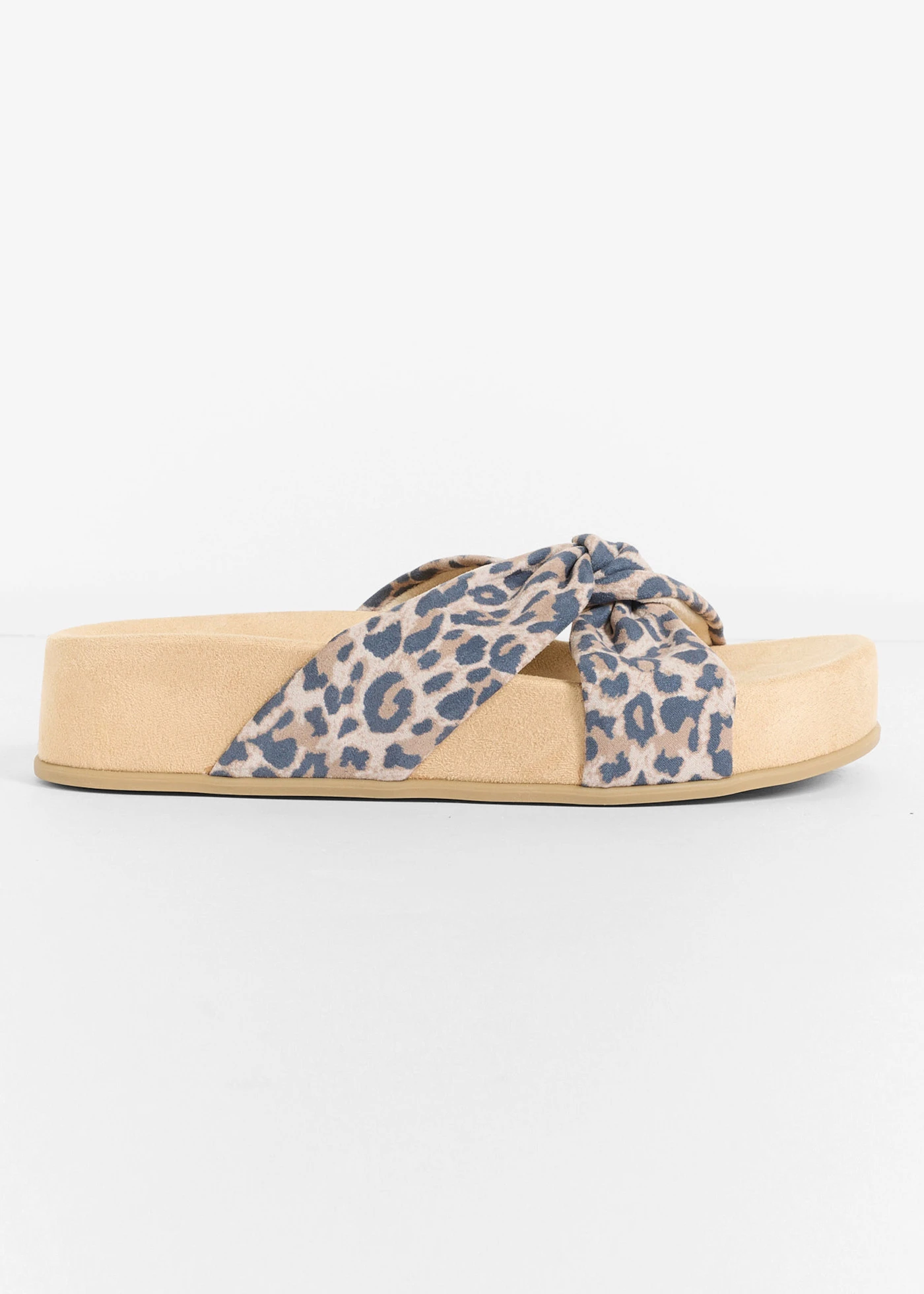 Papuci cu platou Marco Tozzi animal look • bej leo • magazin bonprix