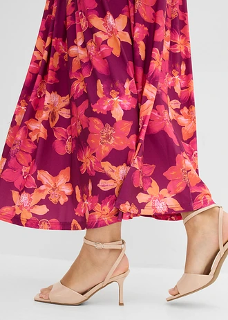 Robe en jersey • violet floral • Boutique bonprix