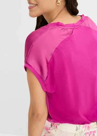 Shirt in een viscosemix • fuchsiapink • bonprix online shop