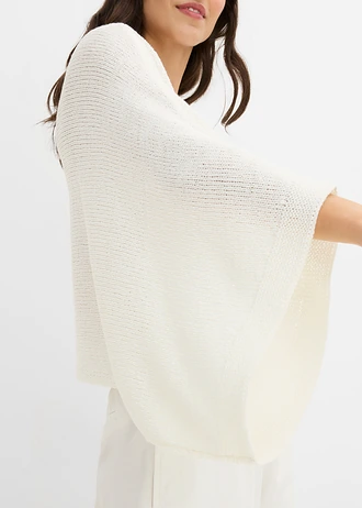 Kimono-trui van lintgaren • wolwit • bonprix online shop