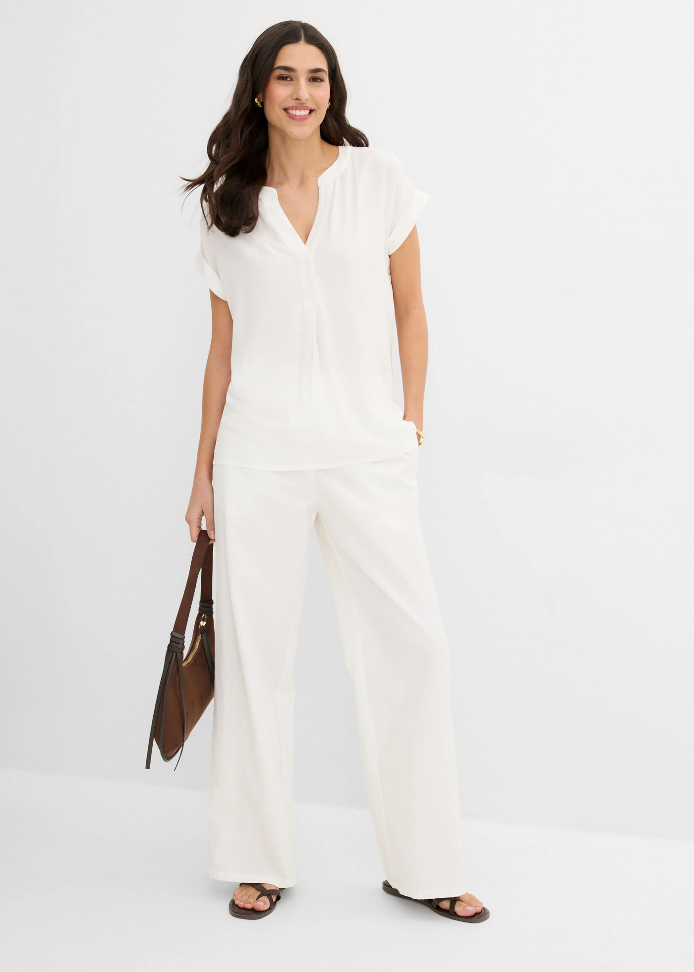 Blouse 100% viscose • écru • Boutique bonprix