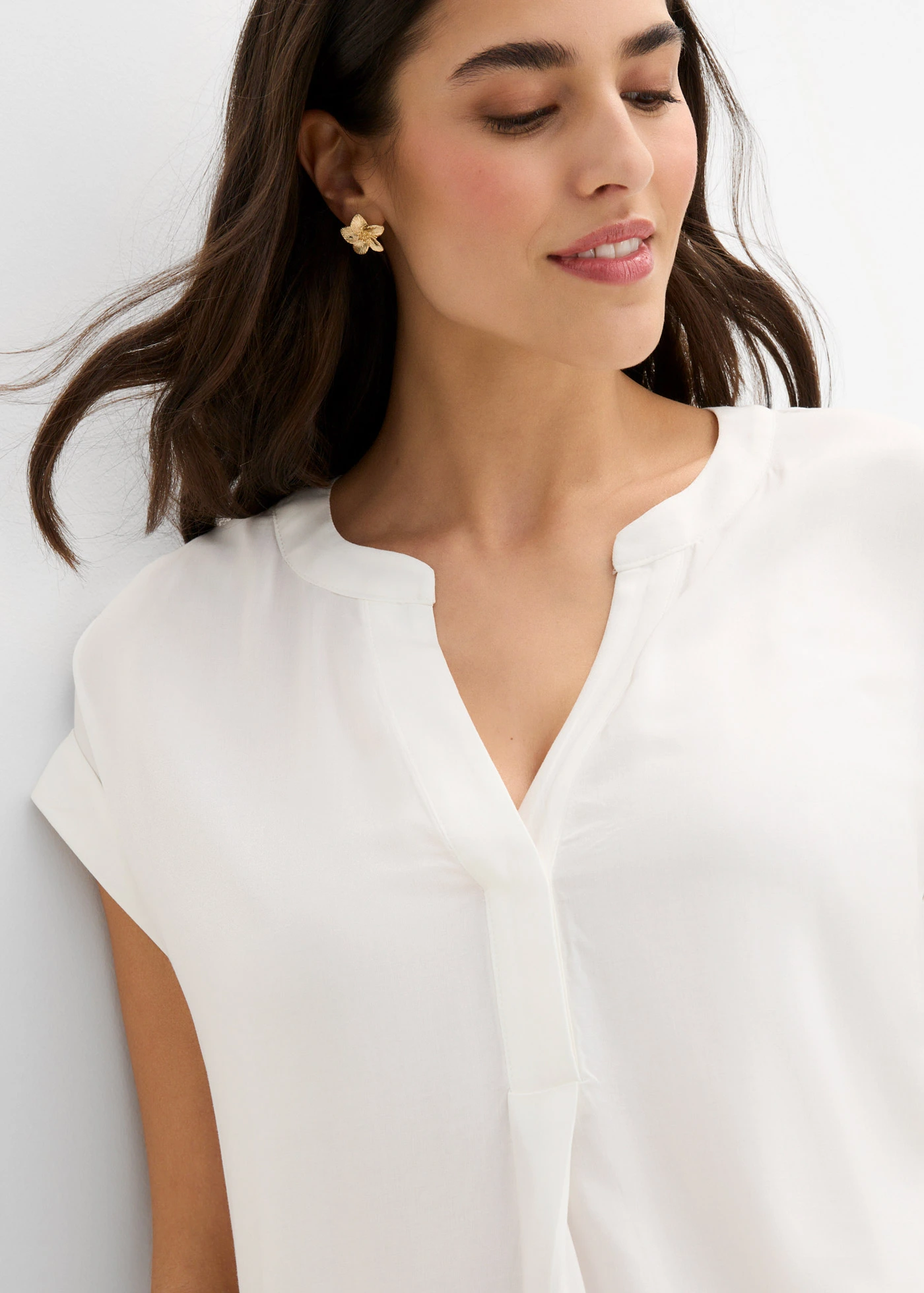 Tuniek van viscose • wolwit • bonprix online shop
