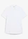 Chemise manches courtes en piqué très extensible, slim, Couleur: blanc
