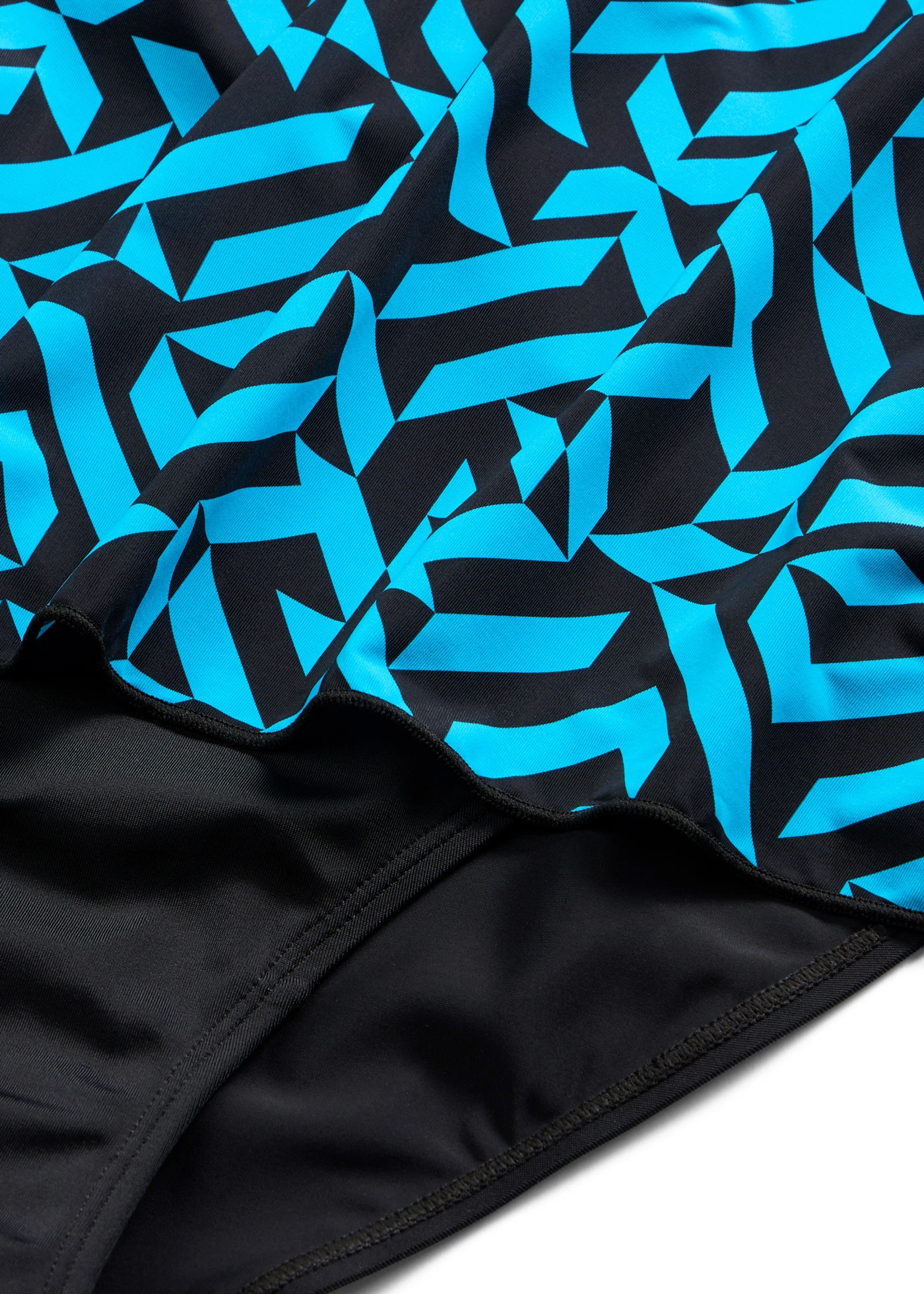 Badpak in tankini-look • zwart/turkoois • bonprix online shop