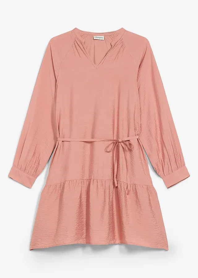 Robe-tunique douce • marron poudré • Boutique bonprix