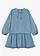 Robe midi ample, Couleur: bleu glacier denim