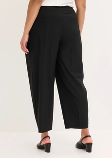 Pantaloni barrel, culoare: negru