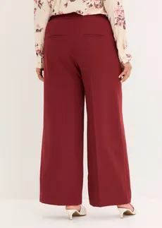 Pantaloni marlene, culoare: roșu rubiniu