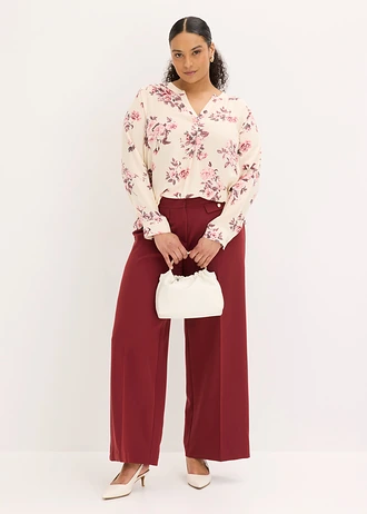 Marlene Dietrich broek, Kleur: robijnrood