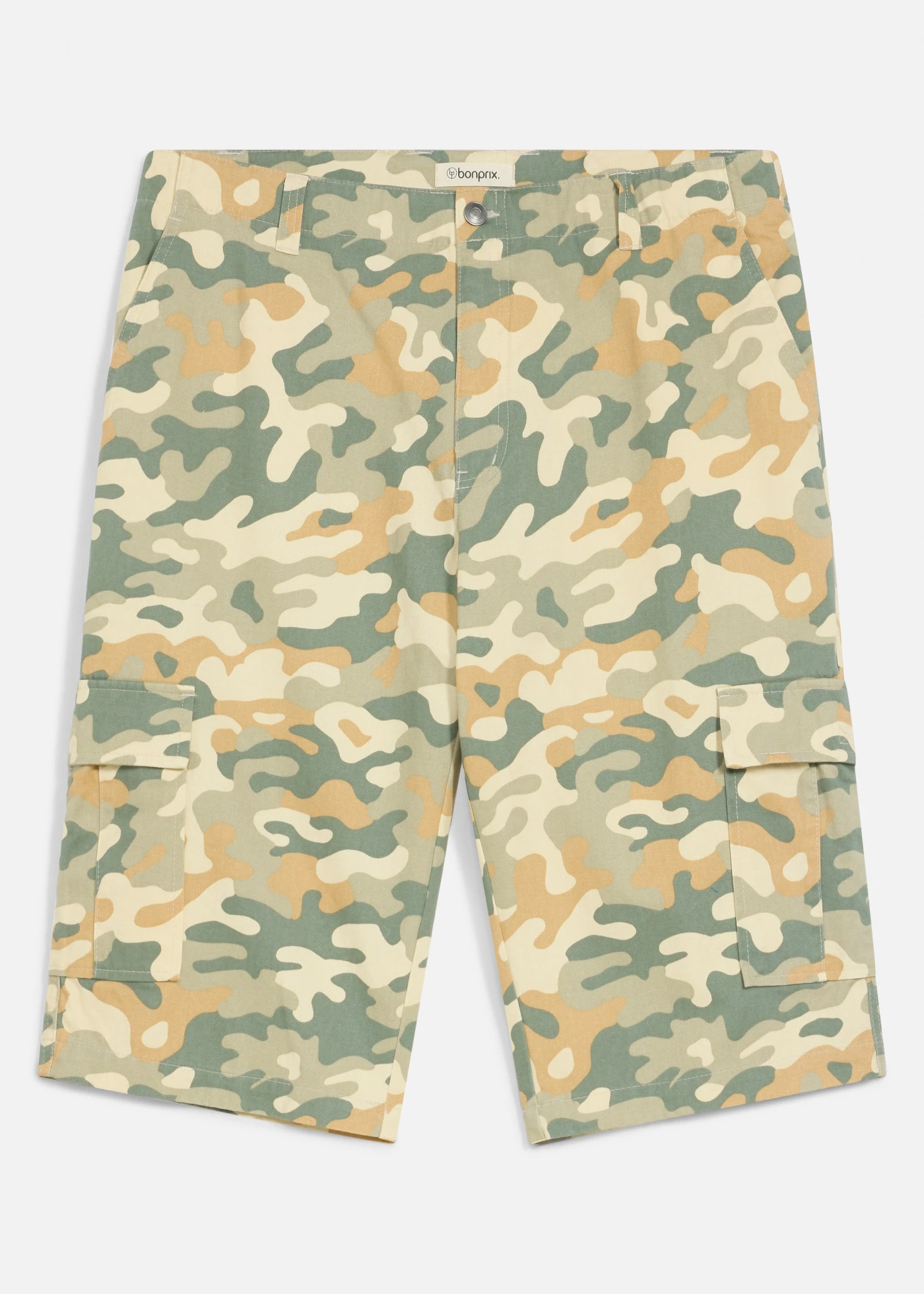 Cargo twill bermuda, Loose Fit • terepszín • bonprix áruház