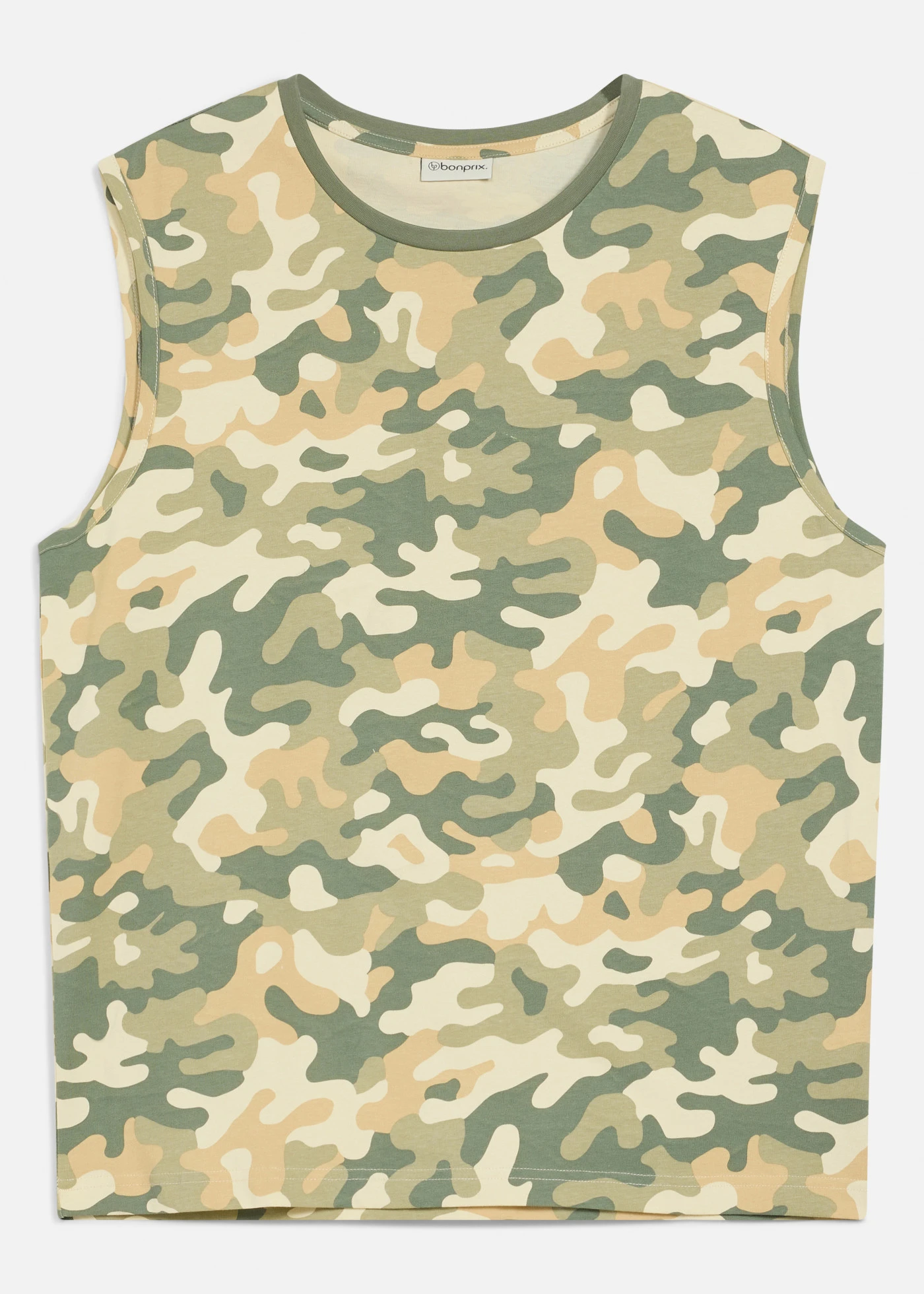 Muscle shirt van puur biologisch katoen, loose fit • camouflage • bonprix online shop