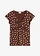 T-shirt en viscose extensible, Couleur: marron pois écru