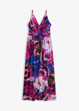 Robe à bretelles en mesh, Couleur: violet floral