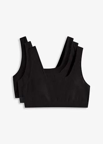 Lot de 3 brassières coton extensible