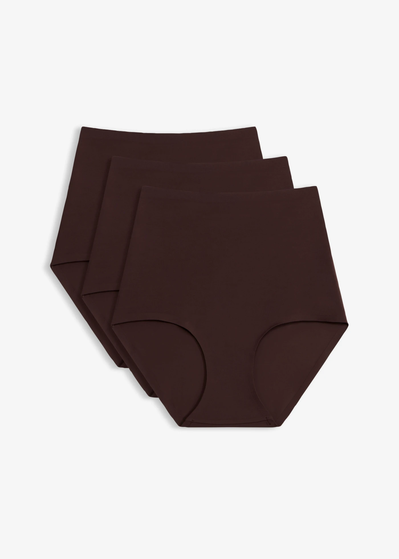 Lot de 3 culottes sculptantes, maintien modéré • marron foncé + beige sable + noir • Boutique bonprix