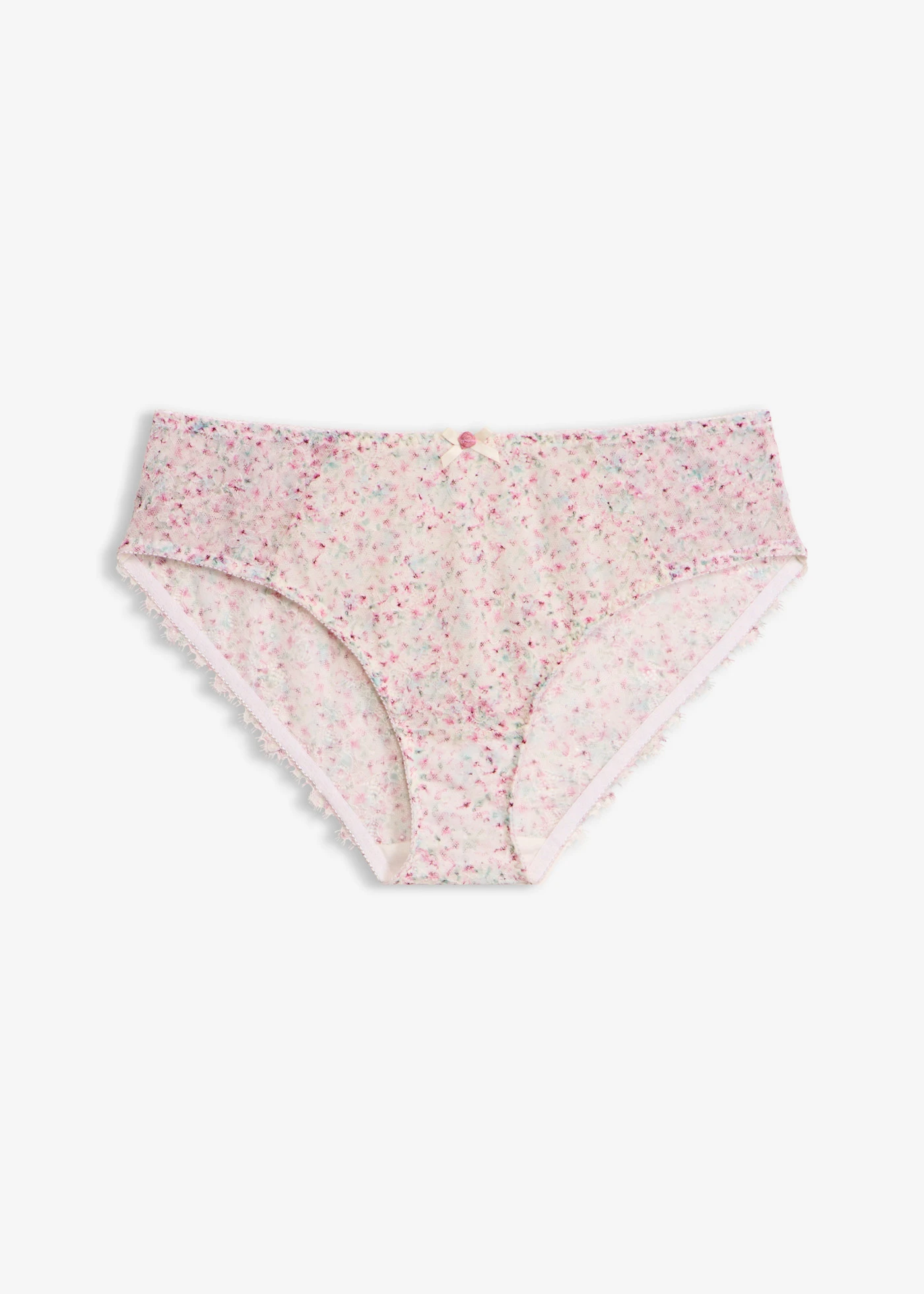 Slip maxi avec dentelle à imprimé floral • écru floral • Boutique bonprix